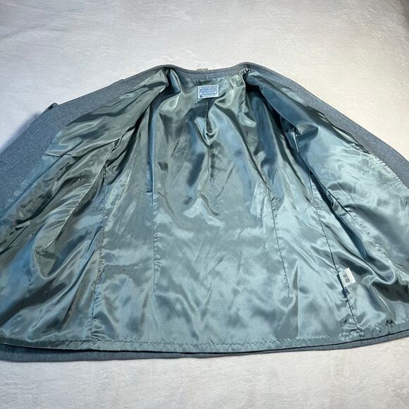 Vintage Pendleton Virgin Wool Blazer Suit Skirt Set Size 22W NEW Modest Business - Picture 6 of 16